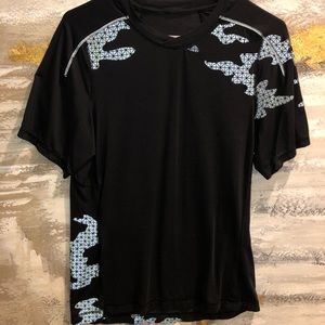 Reflective Metal Tech V Neck Short Sleeve